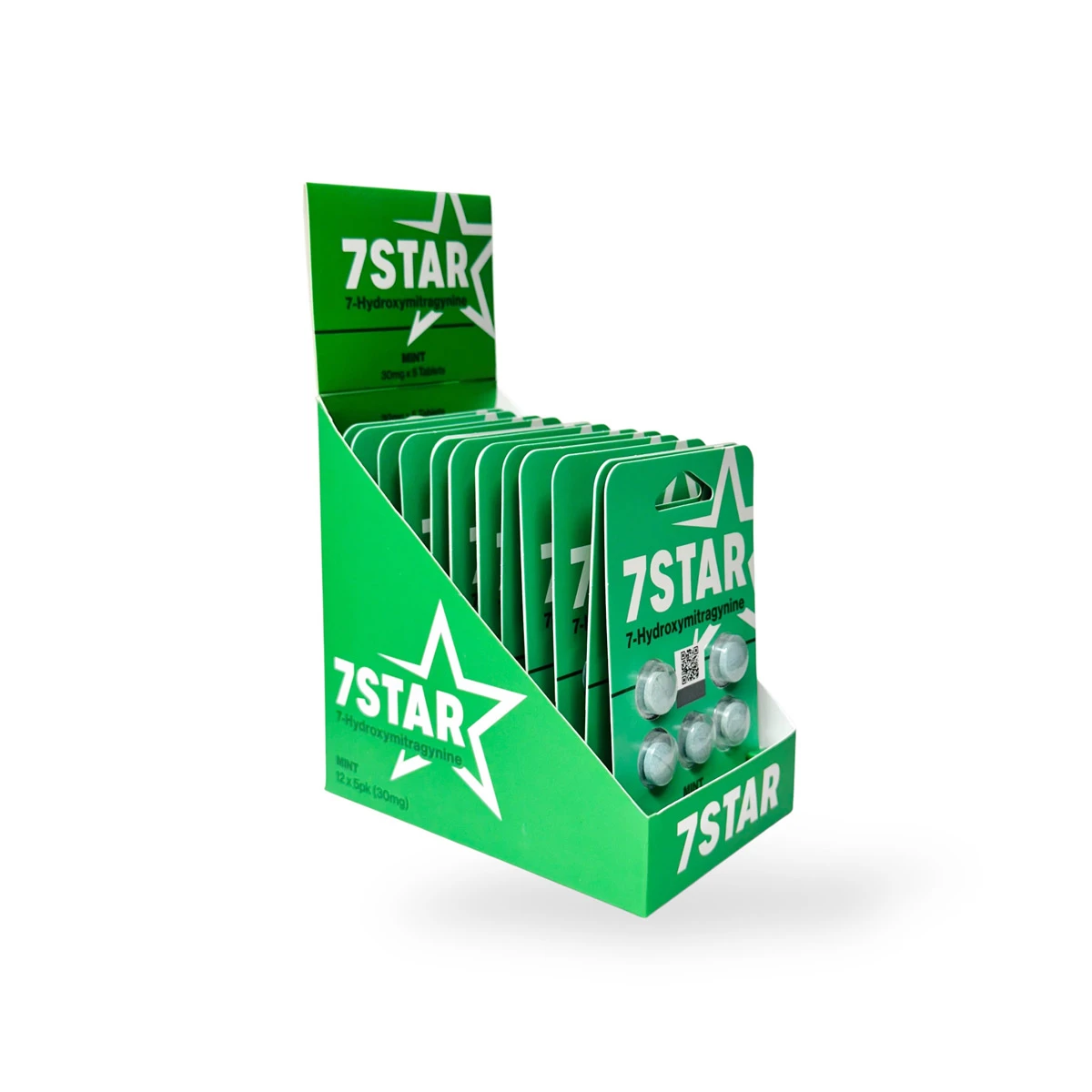 7 star 7 hydroxymitragynine extract tablets mint 30mg per tablet 5ct box 40293
