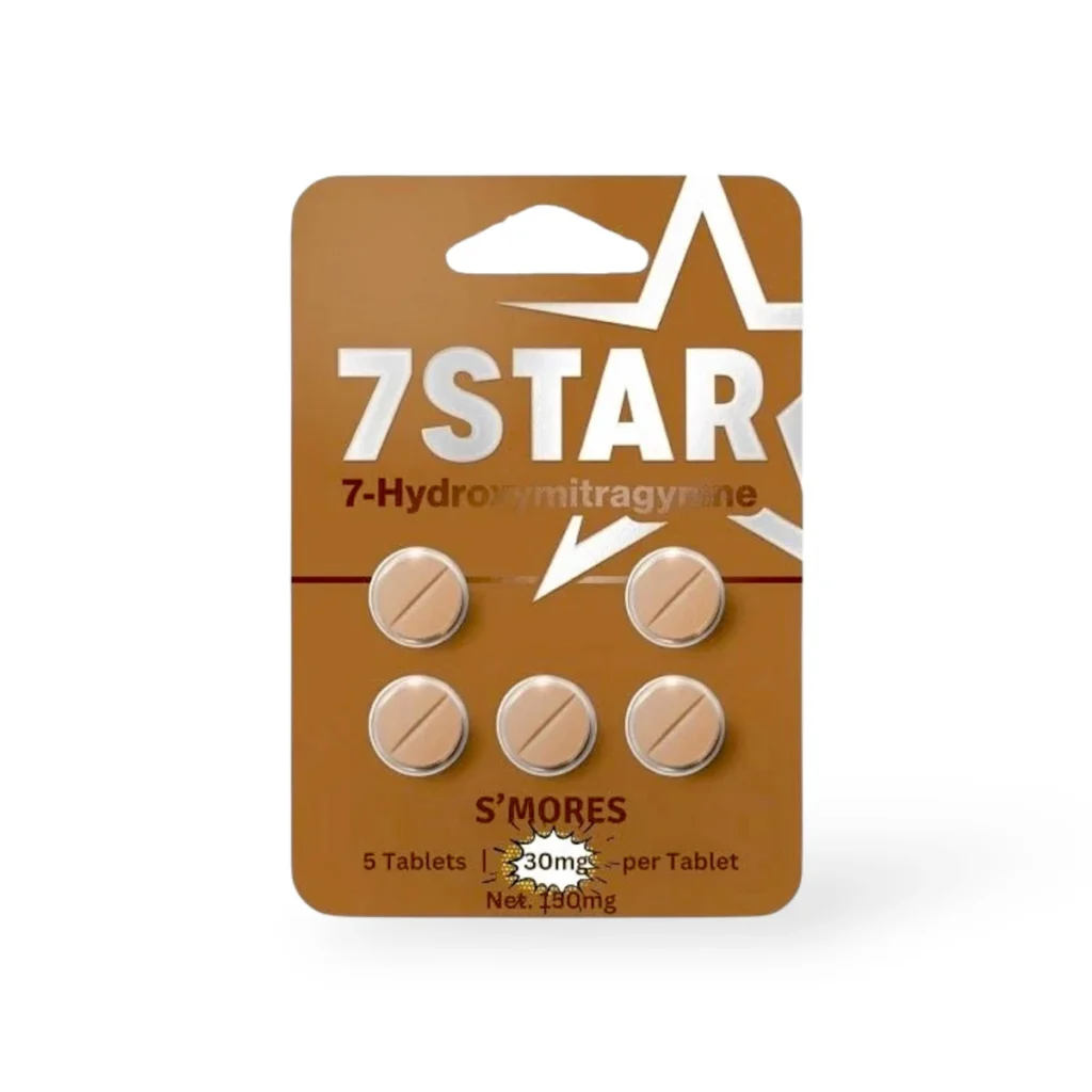 7 star 7 hydroxymitragynine extract tablets smores 30mg per tablet 5ct 59731