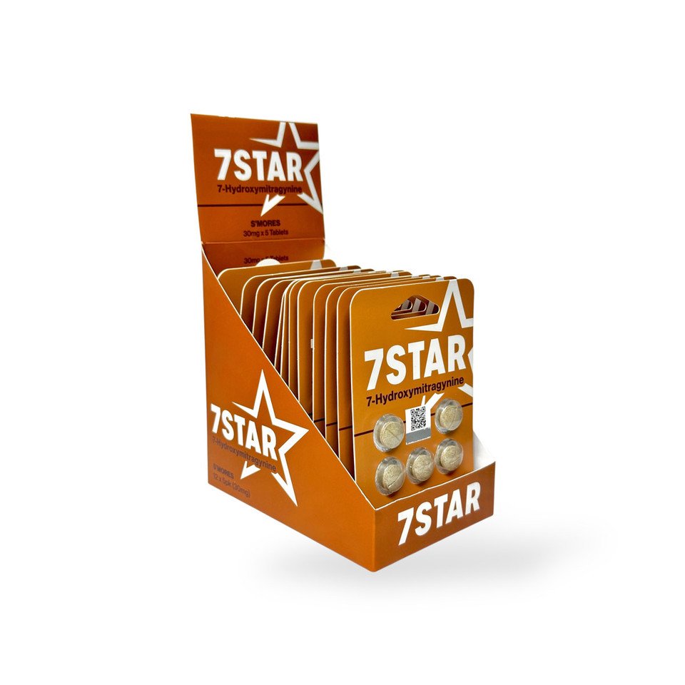 7star 7oh Kratom Extract Tablets Smores 150mg 5ct 30mg2